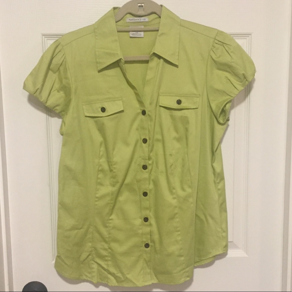 Van Heusen Safari Button Blouse - Sz Lg